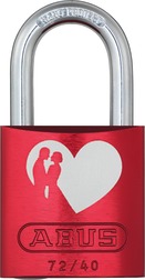 Kłódka aluminiowa 72/40 Love Lock